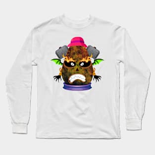 Spooky Halloween Pumpkin Head Long Sleeve T-Shirt